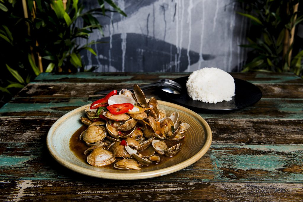 The Ginger Tiger Stir-Fry Clams with Chilli Jam